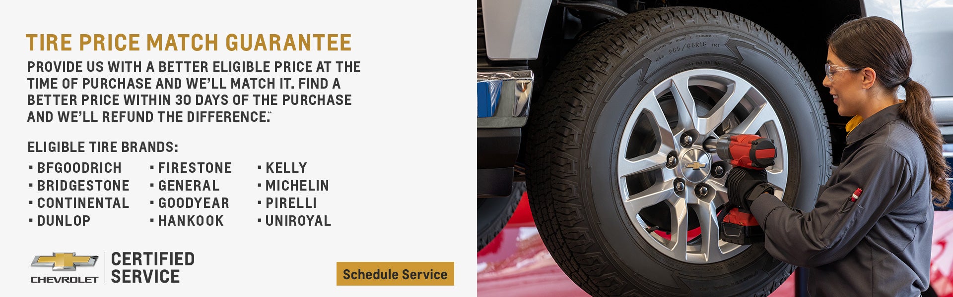 schedule service tire match deal